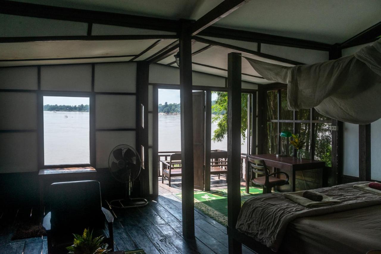 Pomelo Restaurant And Guesthouse - Fishermen & Tammarine Cottages Riverfront - Experience Nature, Culture And Adventure & Tailor-Made Tour Ban Khon Exteriér fotografie