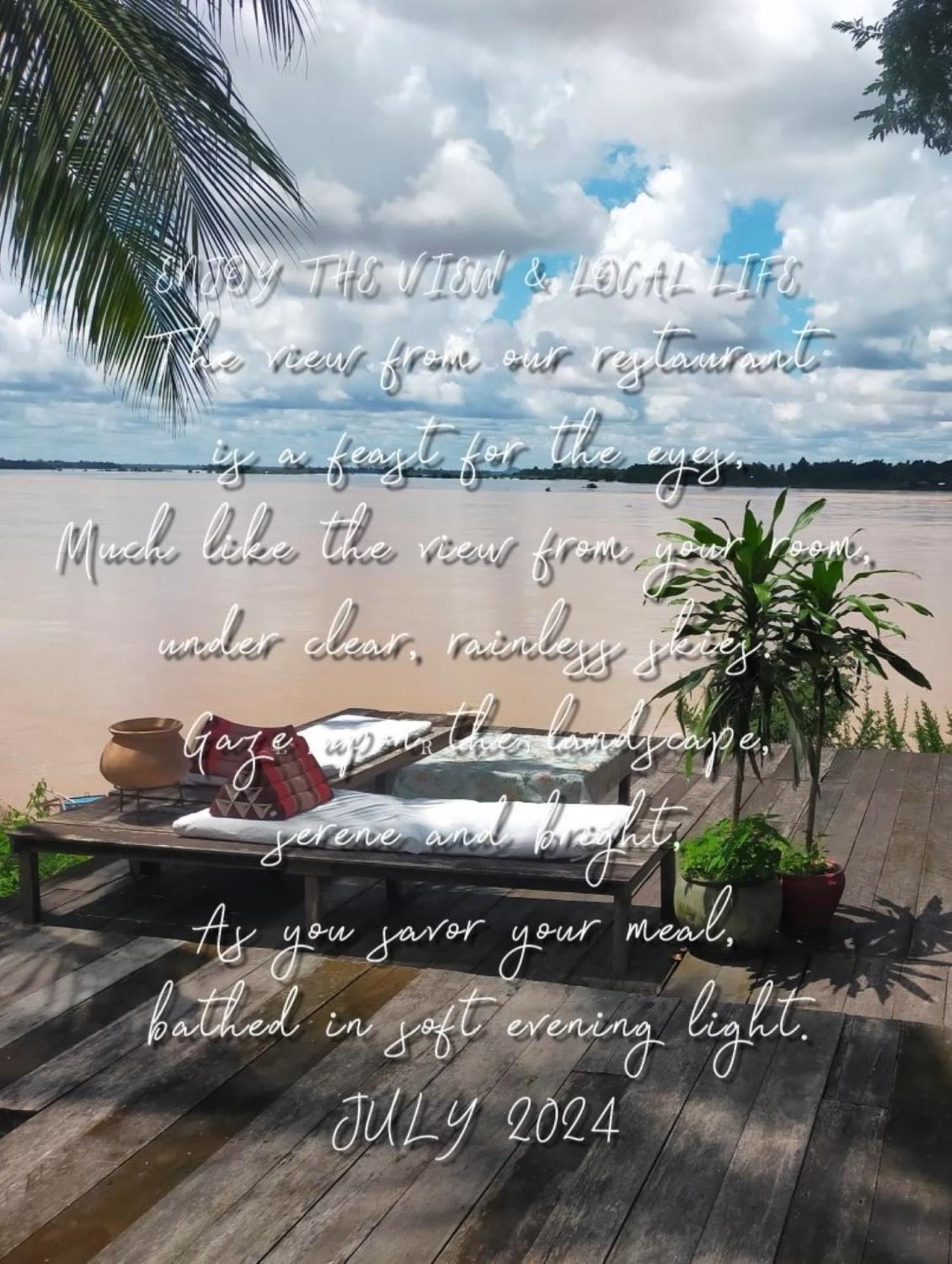 Pomelo Restaurant And Guesthouse - Fishermen & Tammarine Cottages Riverfront - Experience Nature, Culture And Adventure & Tailor-Made Tour Ban Khon Exteriér fotografie